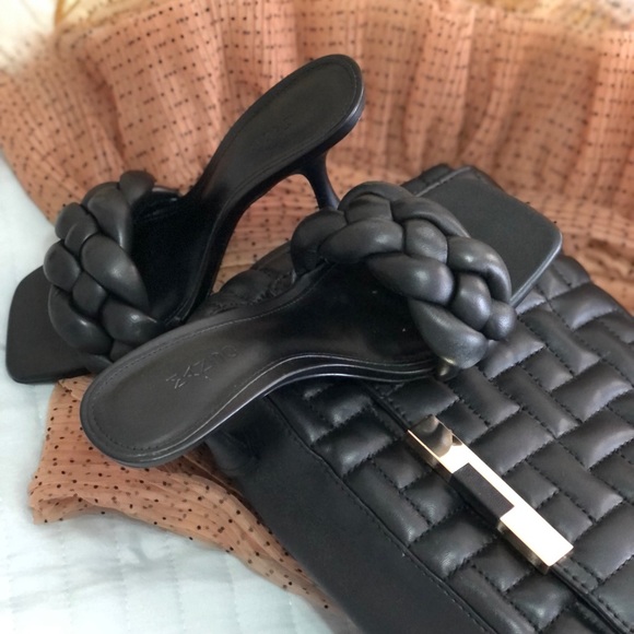 Mango Leather braided mule sandals Limited Edition - Picture 6 of 11